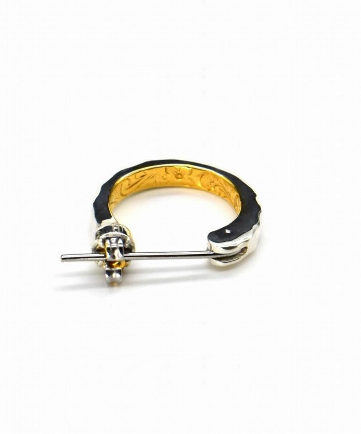 倉庫ライオンハート ピアス メンズ クロッシングピアス 1点売り LION シークレットヘリテイジ LH-1EA137 片耳用 メンズピアス SV925 HEART サージカルステンレス ク メンズアクセサリー 指輪 アソートリング 157658