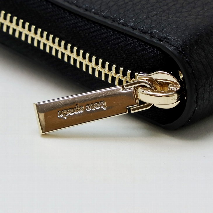 【アメリカ購入】Kate spadeジップアラウンドWLR00631 長財布　黒 kate spade NEW YORK ケイトスペード Kate Spade 長財布 財布