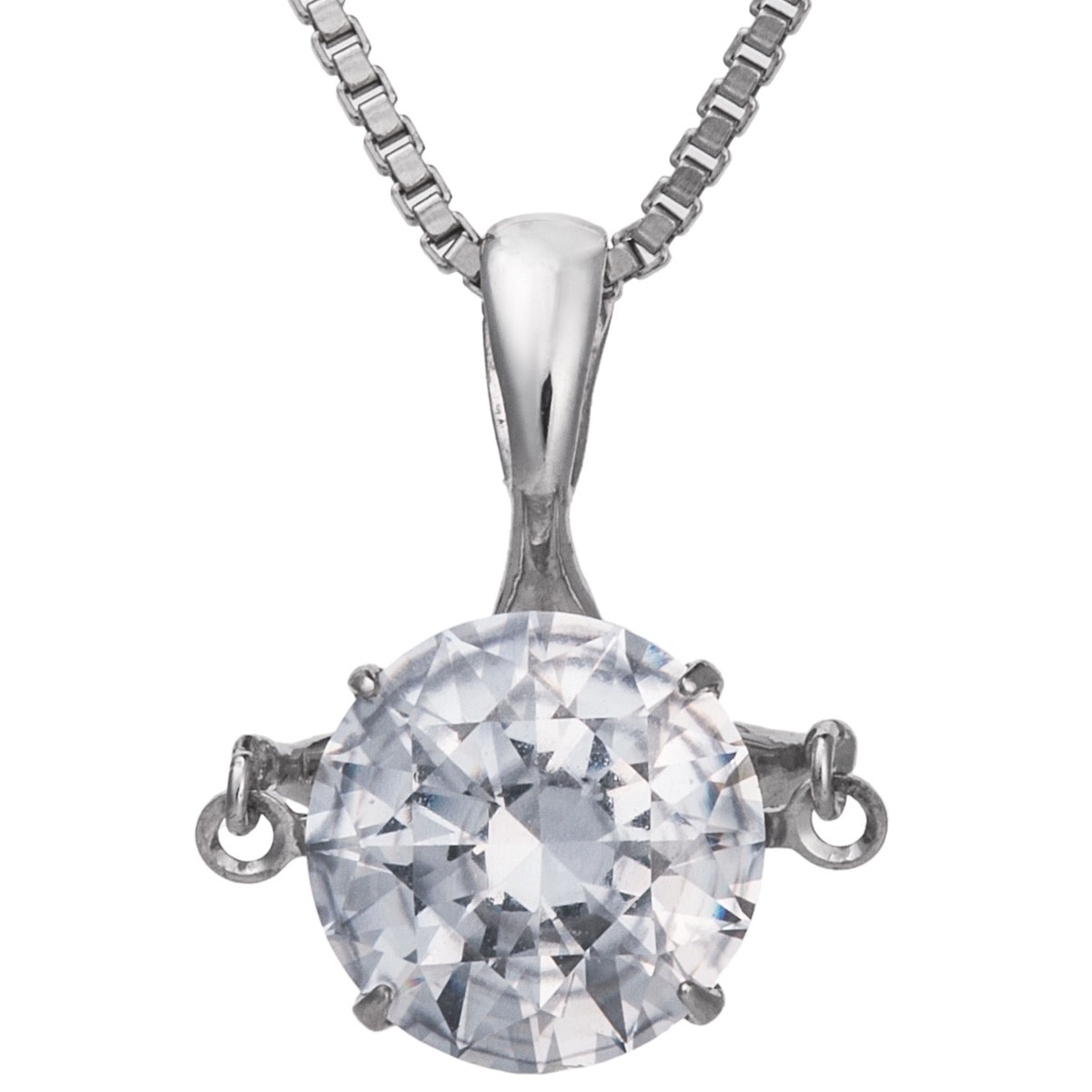 ダンシングストーン ネックレス レディース 大粒 2.0ct Pt900 プラチナ K18金 ピンクゴールド イエローゴールド コーティング ベネチアンチェーン ZDP | Crossfor NewYork | 05