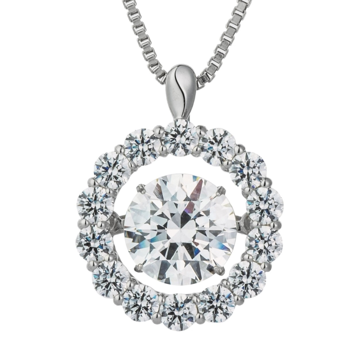 ダンシングストーン ネックレス レディース 大粒 2.0ct Pt900 プラチナ K18金 ピンクゴールド イエローゴールド コーティング ベネチアンチェーン ZDP | Crossfor NewYork | 06