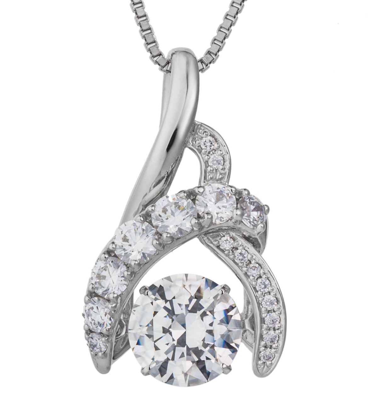 ダンシングストーン ネックレス レディース 大粒 2.0ct Pt900 プラチナ K18金 ピンクゴールド イエローゴールド コーティング ベネチアンチェーン ZDP | Crossfor NewYork | 08