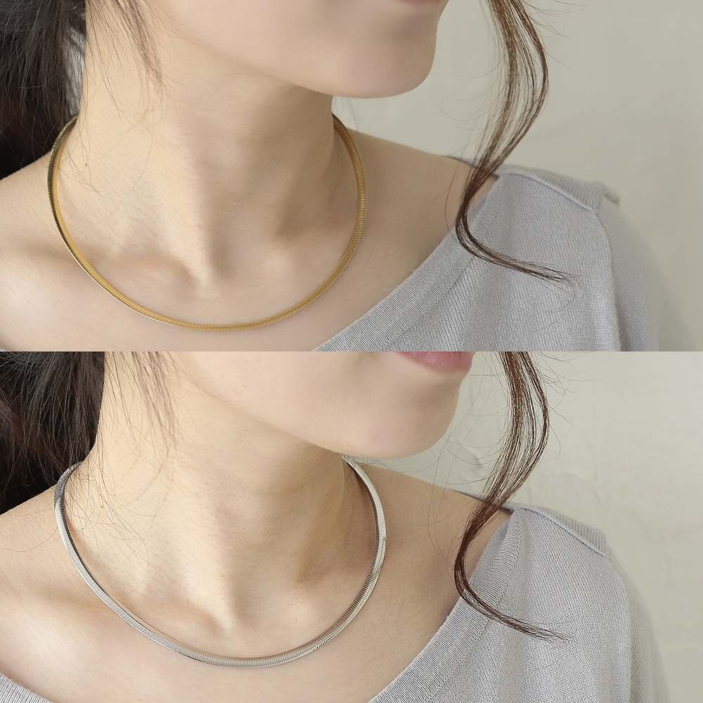 ネックレス オメガ 4mm SV925 ITALY イタリア製 シルバー925 18金