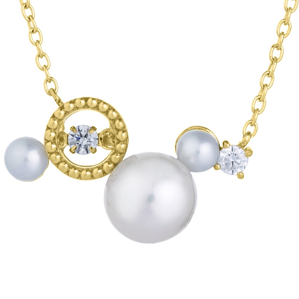 Crossfor NewYork ダンシングストーン ネックレス レディース 0.03ct 