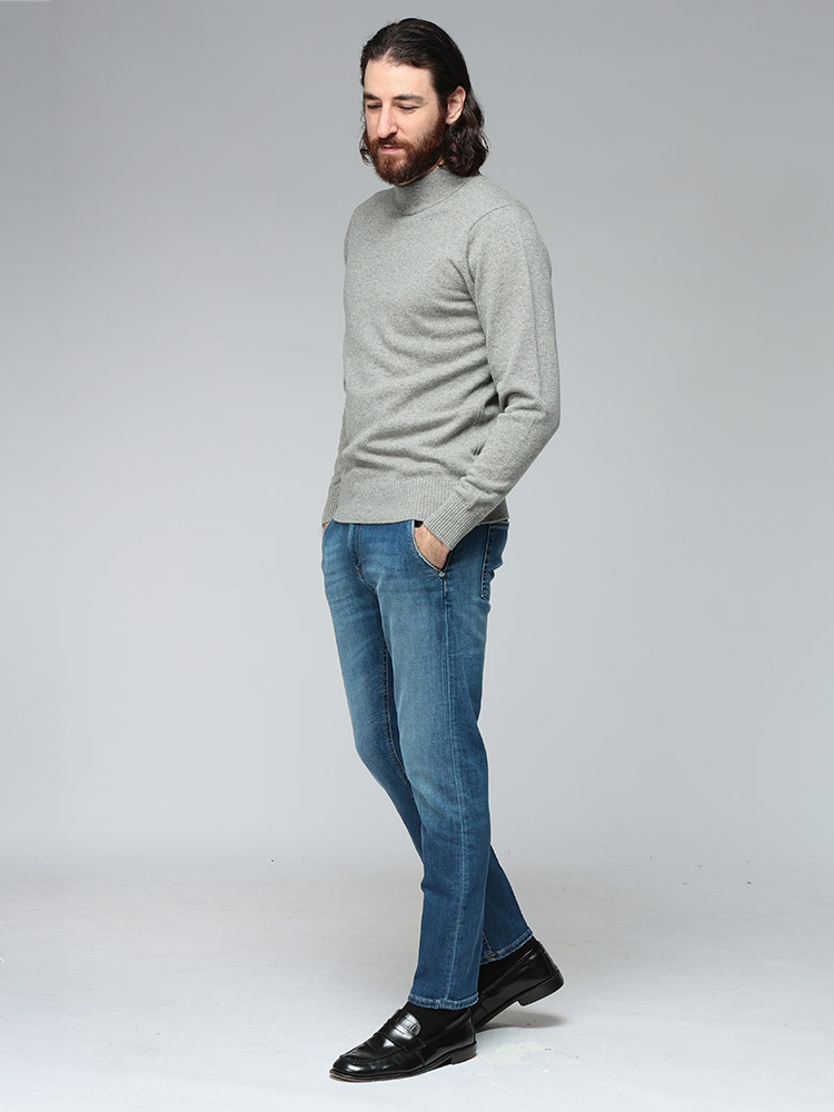 gim（ジム） ニット トップス メンズ カシミヤ100％ モックネック