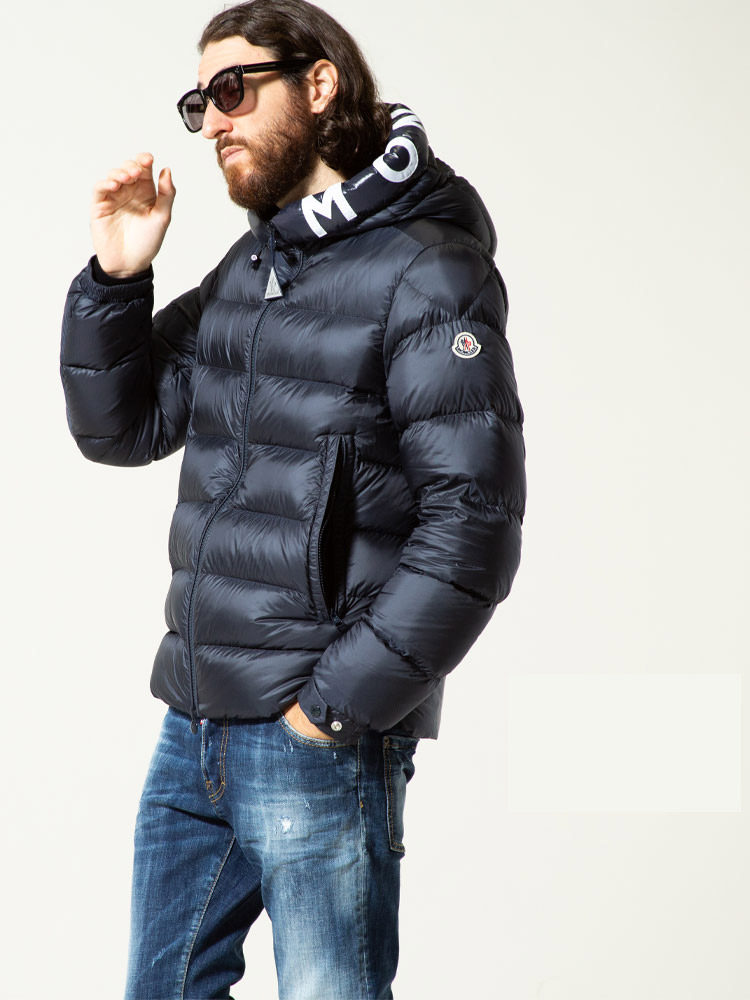 モンクレール メンズ MONCLER ダウンジャケット ロゴ フード