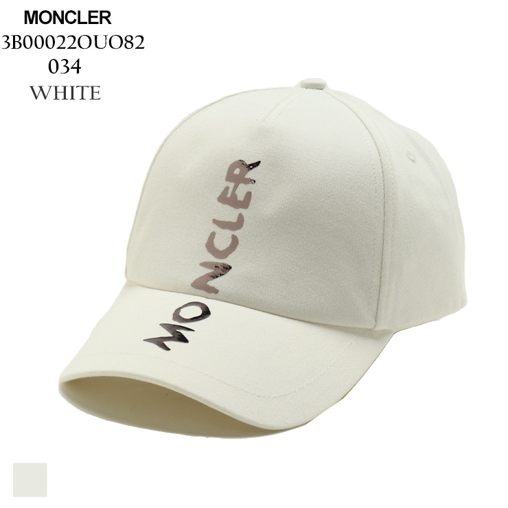 モンクレール MONCLER キャップ 帽子 レディース ロゴ コットン 