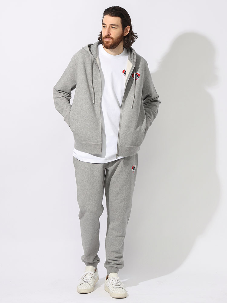 MONCLER フィリックス ジップパーカー スウェット バックプリント M 白 MONCLER】Felpa in cotone con cappuccio e zip☆パーカー