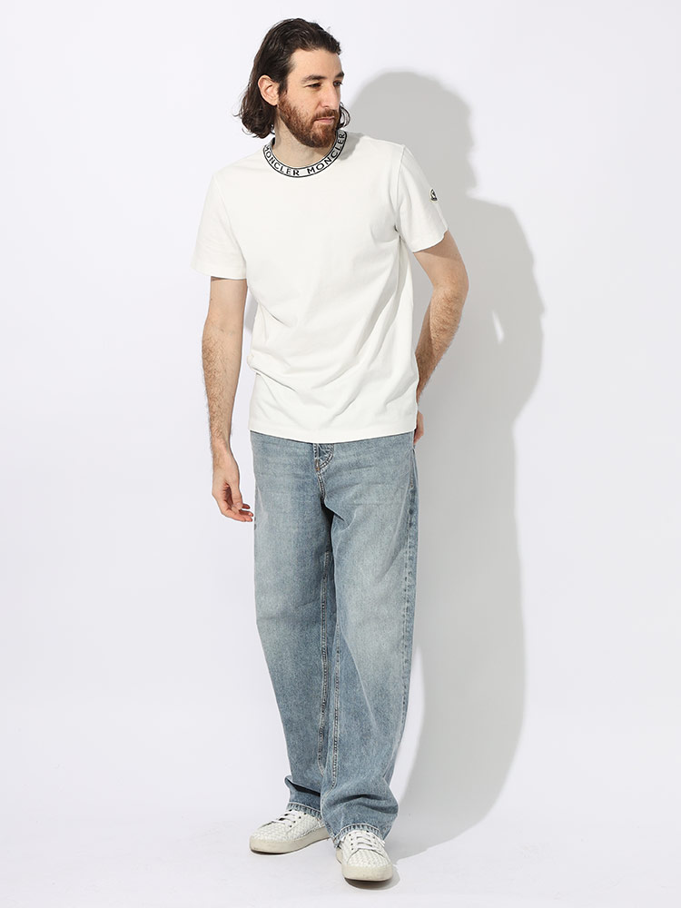 MONCLER（モンクレール） Tシャツ メンズ カットソー 半袖 ネックロゴ