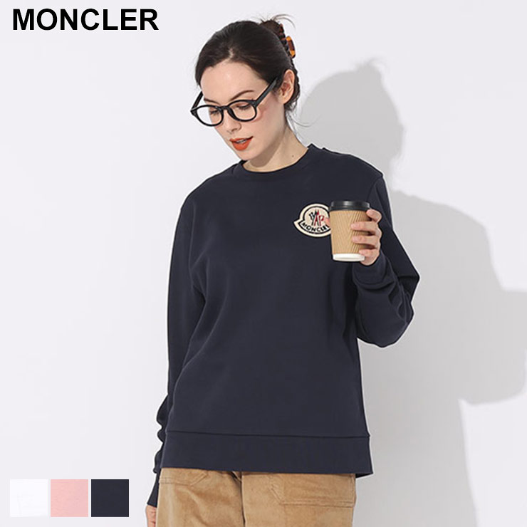 モンクレール トレーナー MONCLER レディース スウェット ワッペン