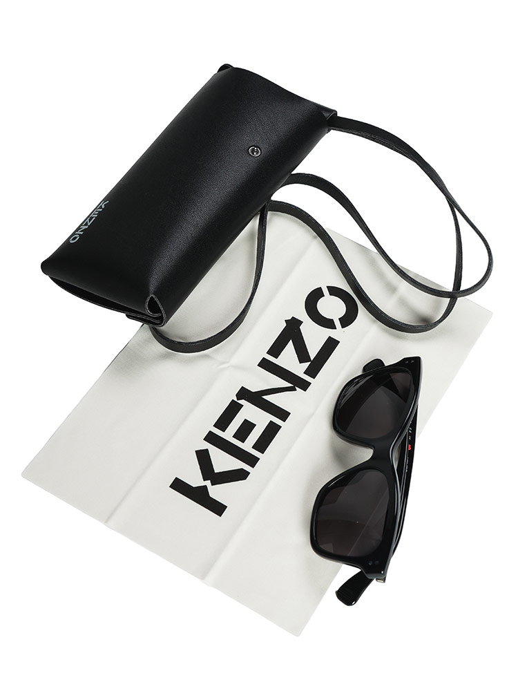 KENZO（ケンゾー） メンズ サングラス ロゴ ウェリントン アイウェア