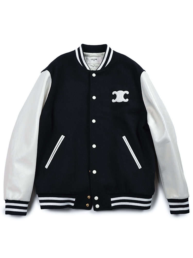 CELINE（セリーヌ） 切り替え 裏キルティング スタジアムジャンパー