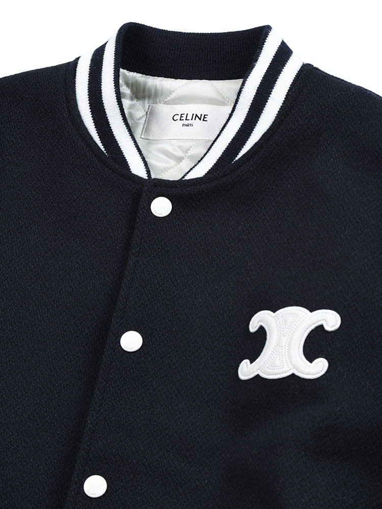 CELINE（セリーヌ） 切り替え 裏キルティング スタジアムジャンパー
