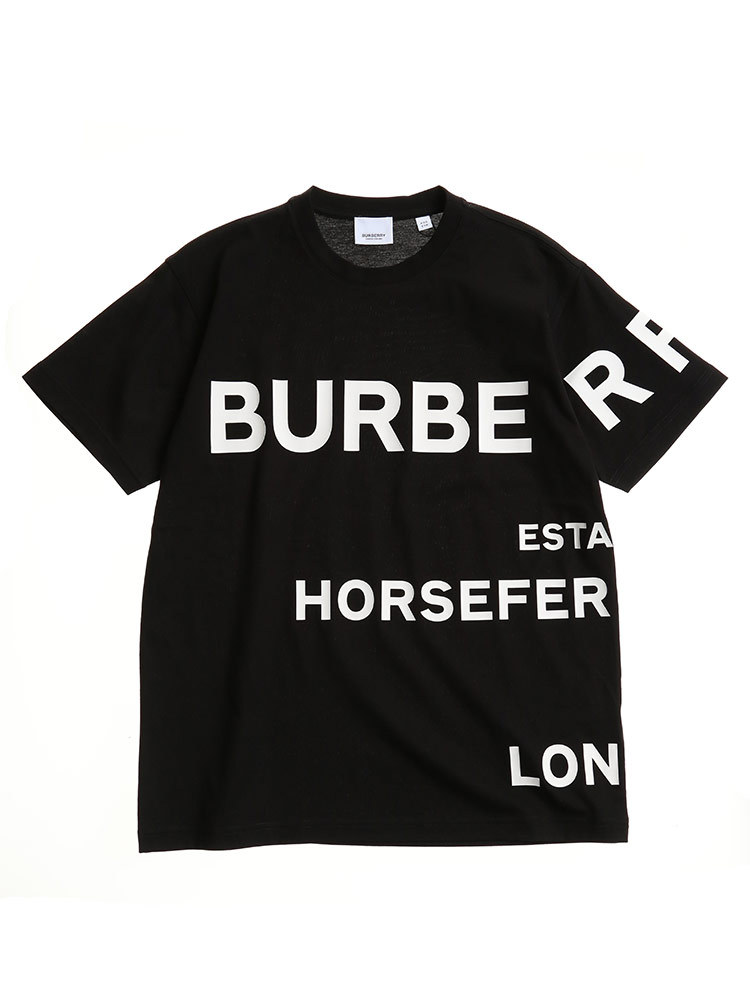 バーバリーTシャツ レディース BURBERRY ホースフェリープリント