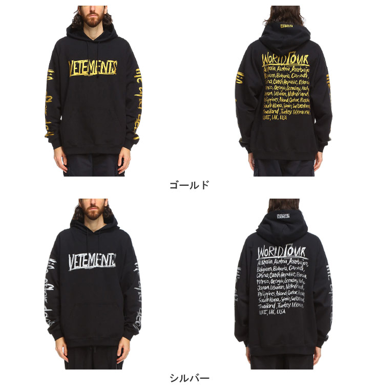 ヴェトモン パーカー メンズ VETEMENTS ブランド ロゴ プリント