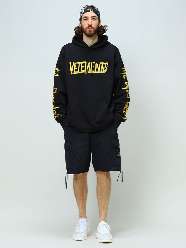 ヴェトモン パーカー メンズ VETEMENTS ブランド ロゴ プリント プル