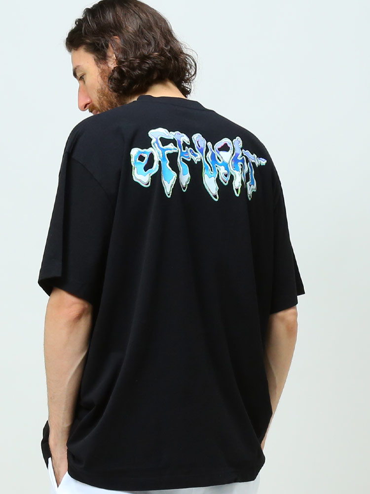 希少デザイン】Off-White オフホワイト Tシャツ バックプリント-