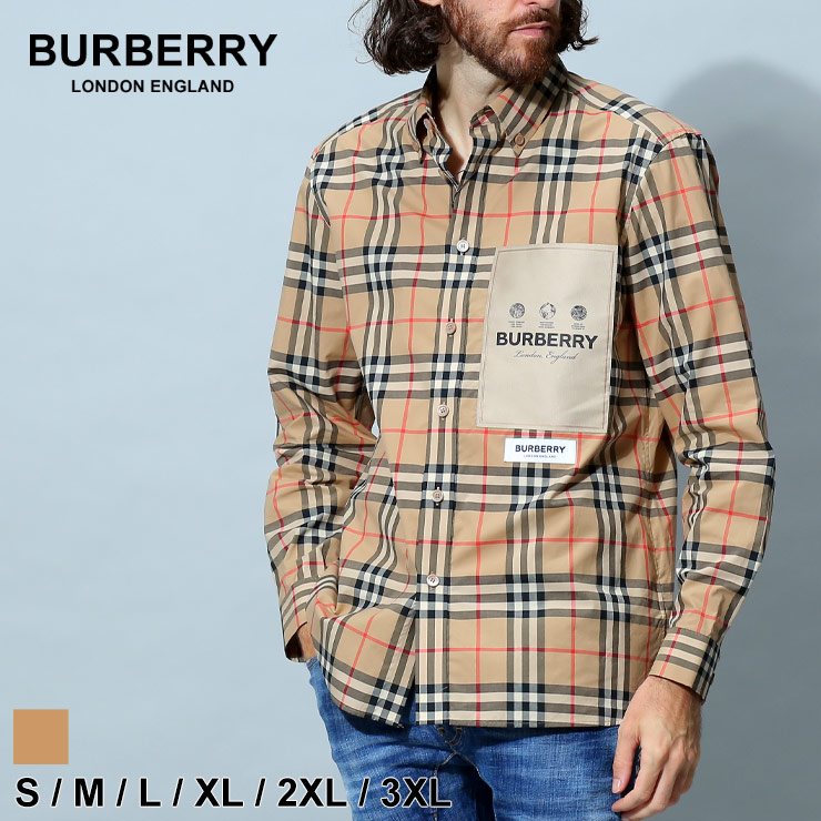 バーバリー シャツ BURBERRY ブランド 長袖シャツ チェックシャツ 