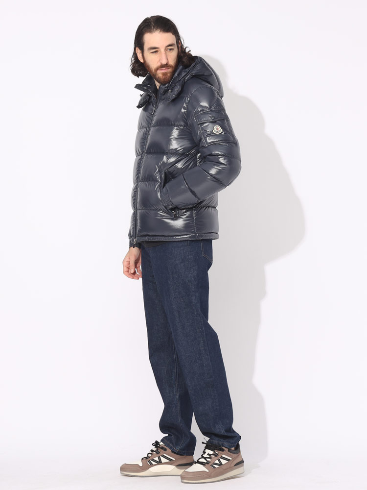 【7/13まで出品】MONCLER モンクレール ダウンジャケット ブルー MONCLER】モンクレール ダウンジャケット ブルー - メルカリ