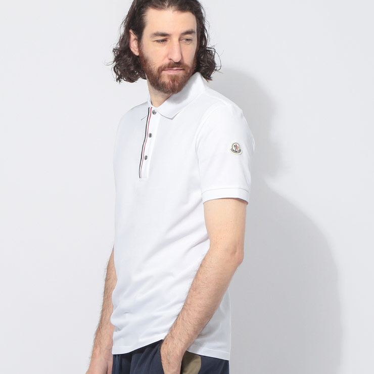 MONCLER（モンクレール） トリコロールライン スナップボタン 半袖