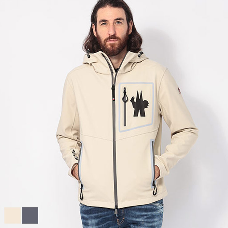 MONCLER モンクレール BIGロゴ 裏起毛 フルジップ パーカー