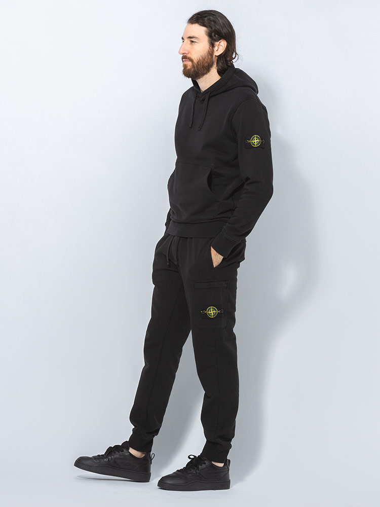 stone ストーンアイランド コンパスパッチパーカー STONE ISLAND（ストーン アイランド） 裏毛 ロゴパッチ ポケット付き