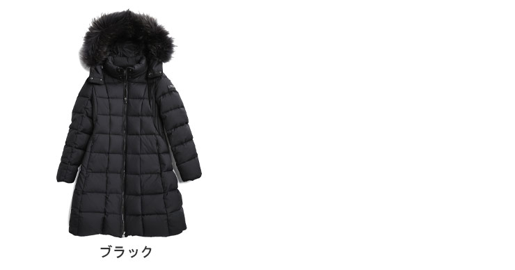 TATRAS（タトラス） ファーフード着脱 ブロックキルト ダウンコート