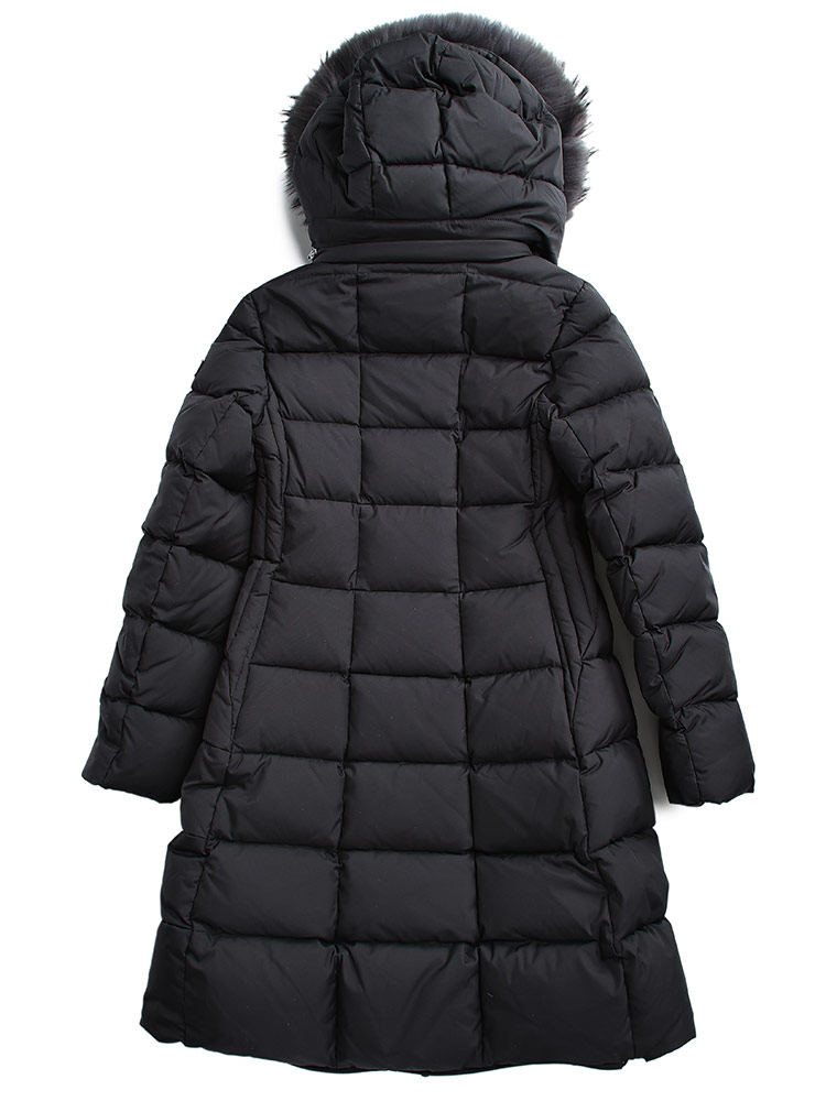 TATRAS（タトラス） ファーフード着脱 ブロックキルト ダウンコート