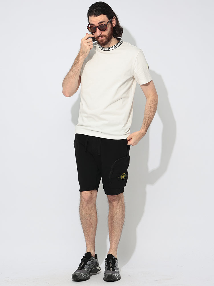 MONCLER（モンクレール） 半袖 Tシャツ メンズ ネックロゴ クルー