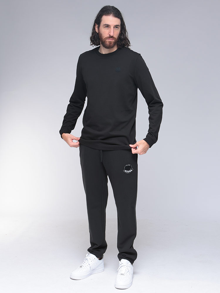 MONCLER（モンクレール） メンズ スプレーロゴプリント 長袖Tシャツ