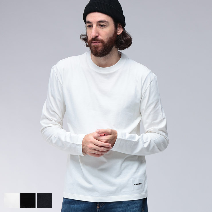 JIL SANDER（ジルサンダー） メンズ ワンポイント クルーネック 長袖 T