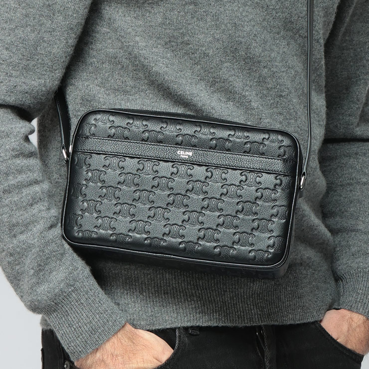 CELINE（セリーヌ） トリオンフエンボス カーフスキン メッセンジャー
