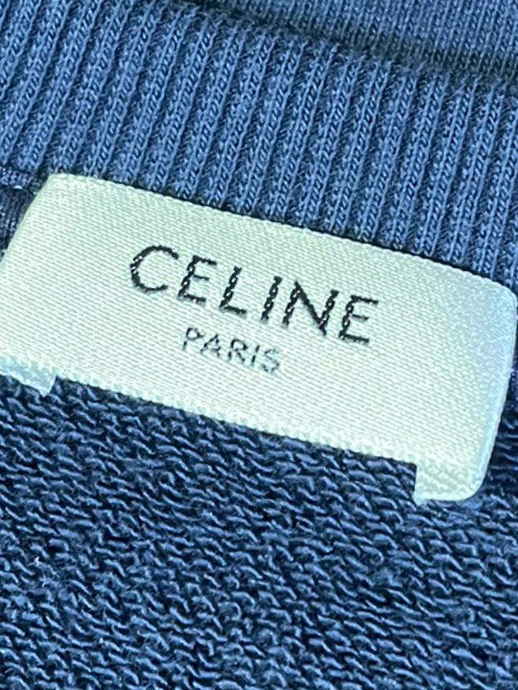 新品CELINE  パリバブルロゴ　スウェット CELINE（セリーヌ） スウェット トップス コットンフリース ロゴ