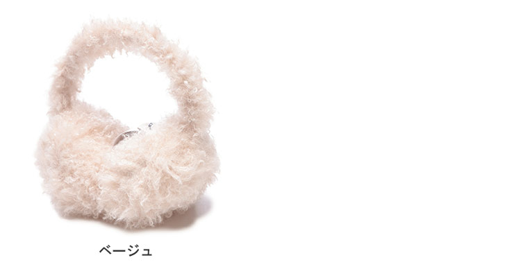 MONCLER（モンクレール） イヤーマフ レディース テディ ボア ロゴ