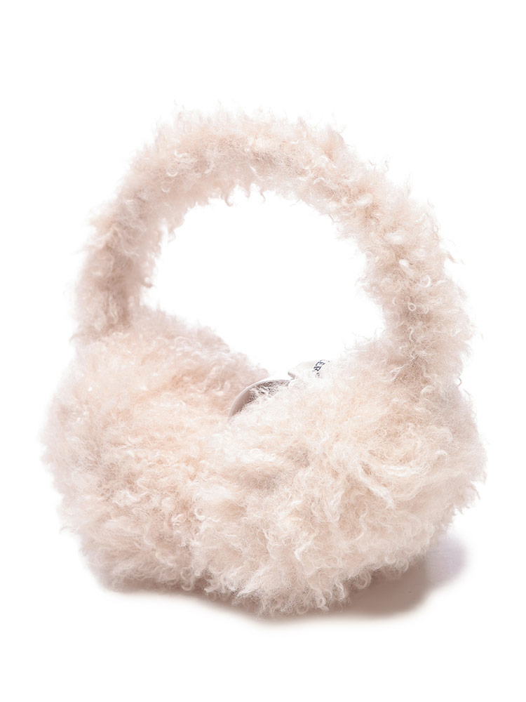 MONCLER（モンクレール） イヤーマフ レディース テディ ボア ロゴ