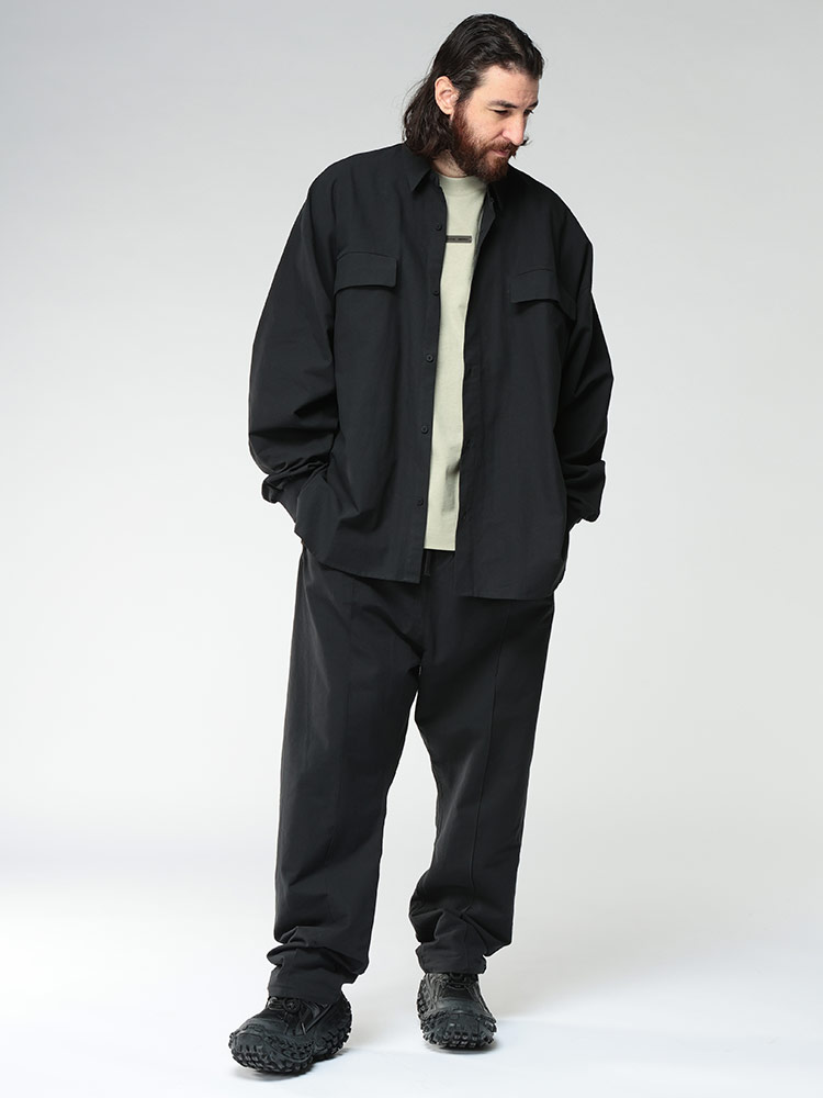 【新品・未使用】FOG essentials olive ポロシャツXS長袖半袖 FOG ESSENTIALS (エフオージーエッセンシャルズ) フロントロゴ クルー