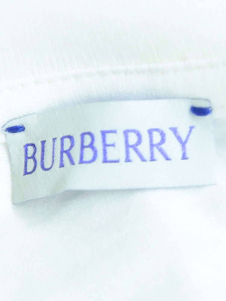 BURBERRY（バーバリー） Tシャツ メンズ フロント ロゴ 刺繍 薔薇