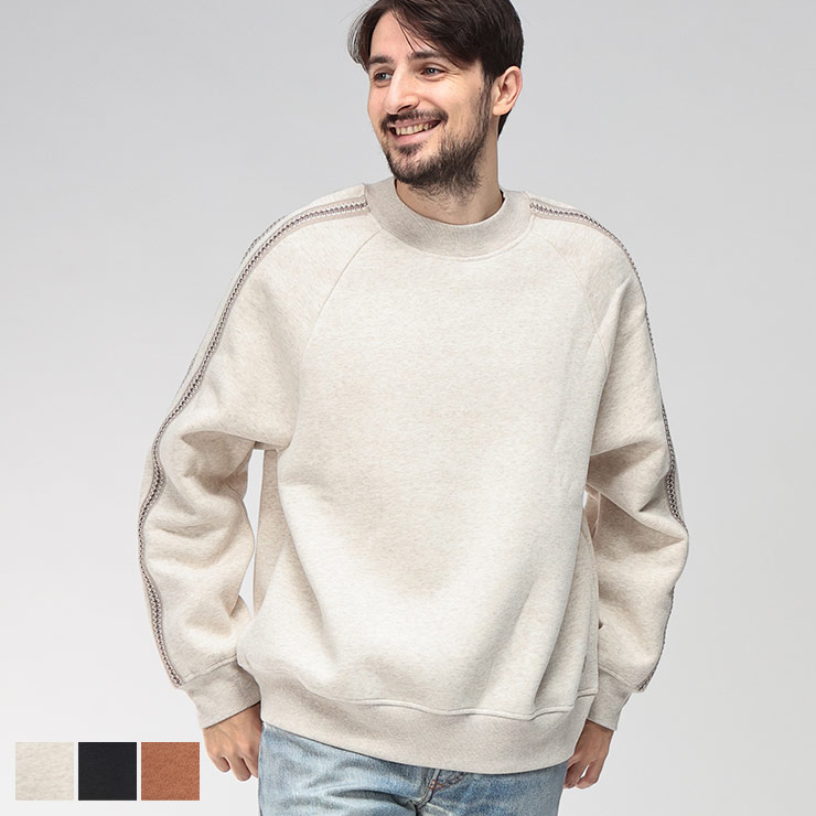 UGG（アグ） トレーナー メンズ ロゴ 裏起毛 ライン使い スウェット