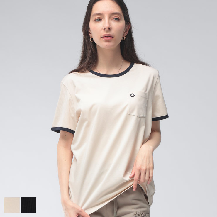 MONCLER（モンクレール） レディース Tシャツ 半袖 ロゴ ワンポイント