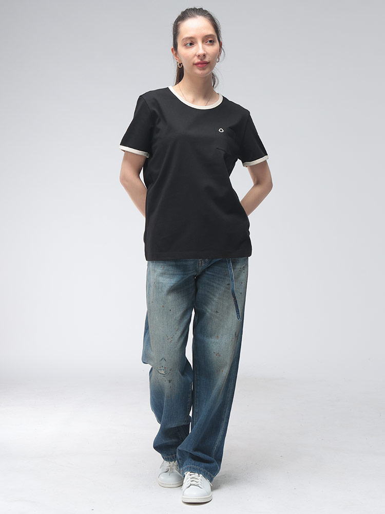 MONCLER（モンクレール） レディース Tシャツ 半袖 ロゴ ワンポイント