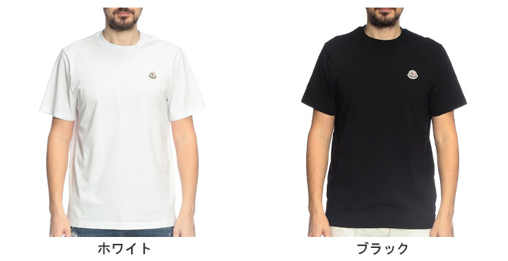 正規品 モンクレールMONCLER 半袖カットソー プリントTシャツ コットン MONCLER（モンクレール） 半袖 Tシャツ メンズ バック縦ロゴ クルー