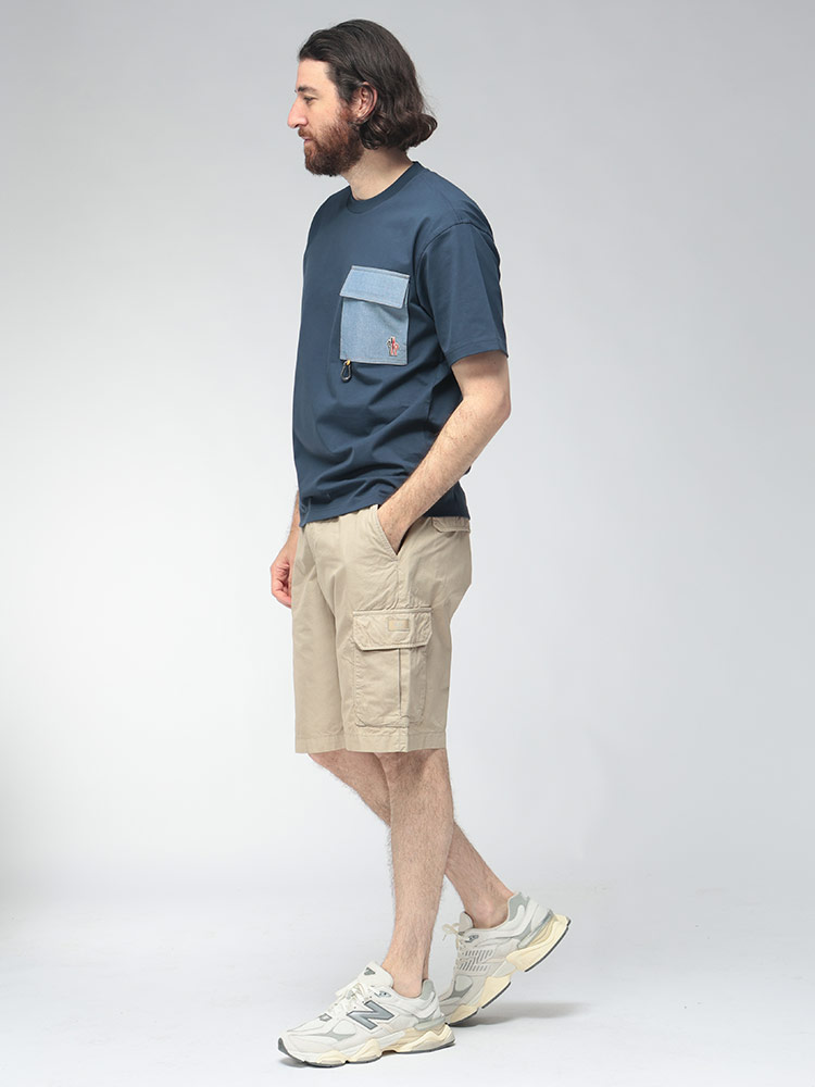 MONCLER（モンクレール） メンズ Tシャツ半袖 胸ポケット グルノーブル