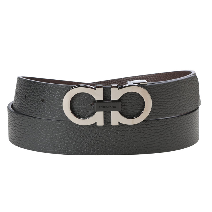 美品Ferragamo フェラガモ　ベルト リバーシブル　カット可 最大95cm FERRAGAMO（フェラガモ） サルヴァトーレフェラガモ ベルト Salvatore