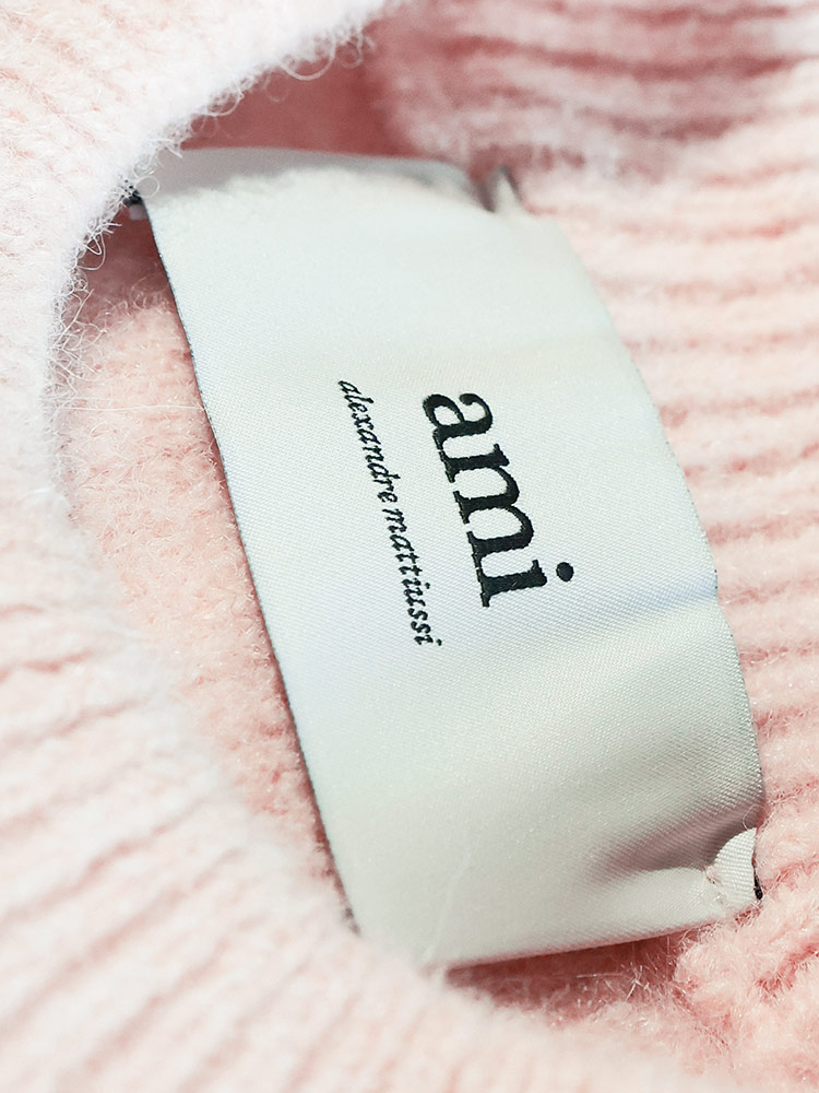 AMI PARIS アルパカブレンドビーニー　ピンク ピンク系 AMI PARIS(アミ パリス) ニットキャップ・ビーニー