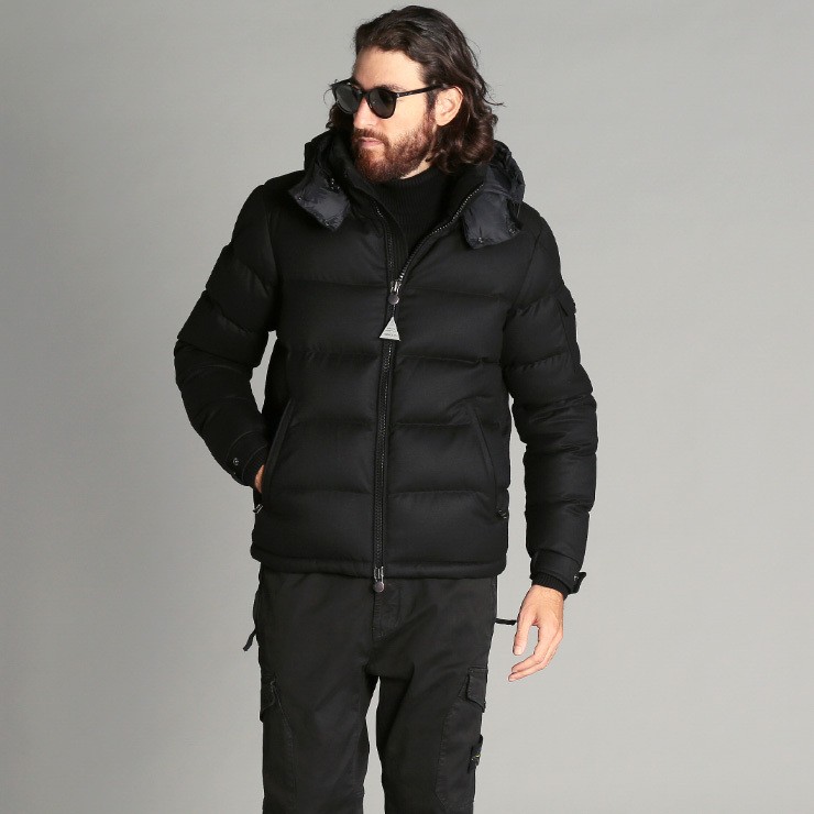 モンクレール メンズ ダウンジャケット MONCLER ウール フード 