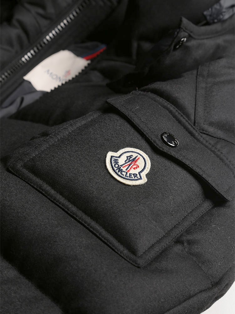 モンクレール メンズ ダウンジャケット MONCLER ウール フード