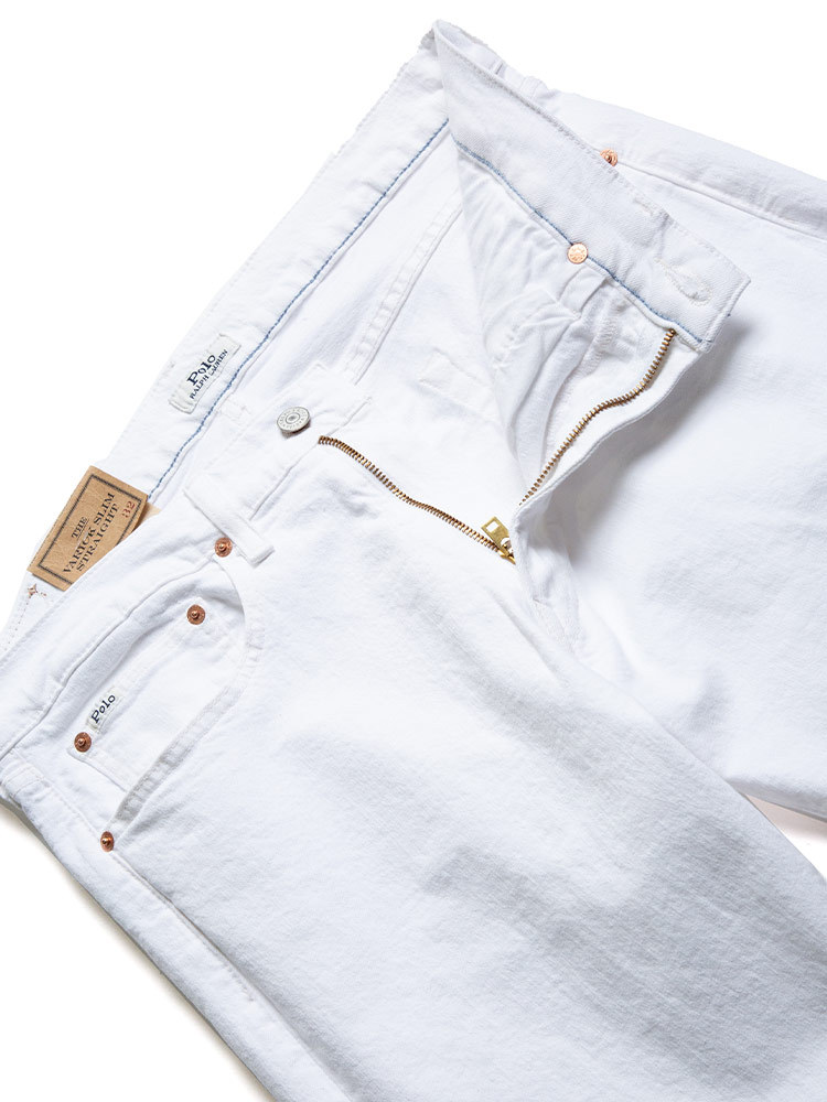 RALPH LAUREN デニム　コットンバギーパンツ　サイズ7 ホワイト　美品 POLO RALPH LAUREN ポロラルフローレン メンズ ストレッチ