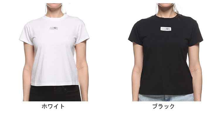 ◆MM6 Maison Margiela◆ クルーネック 半袖コットンTシャツ Maison Margiela MM6 (エムエムシックス メゾン マルジェラ) 胸