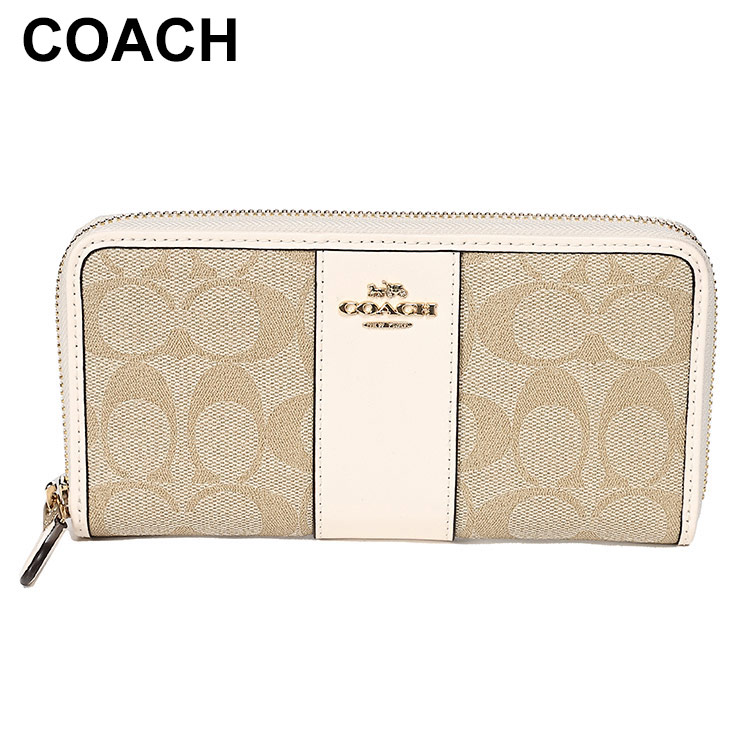 美品　コーチ　coach 長財布　ラウンドジップ　 管理番号【n180】 COACH（コーチ） 長財布 レディース ロゴ ラウンドジップ CO54630IMDQC