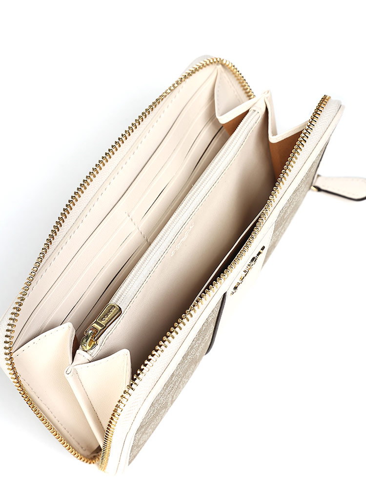美品　コーチ　coach 長財布　ラウンドジップ　 管理番号【n180】 COACH（コーチ） 長財布 レディース ロゴ ラウンドジップ CO54630IMDQC