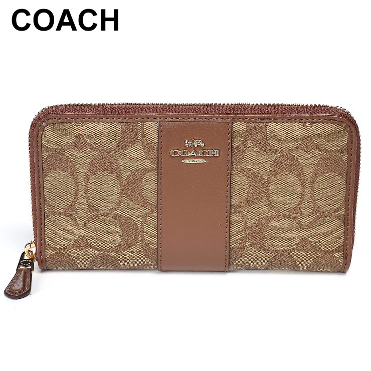 COACH（コーチ） 長財布 レディース ロゴ ラウンドジップ CO54630IME74